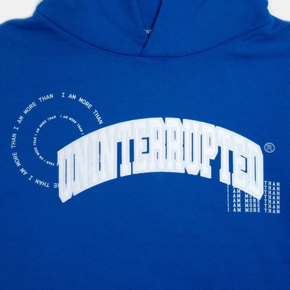 NWOT Uninterrupted ARCH SUMMIT HOODIE LAPIS BLUE Small - Picture 3 of 7